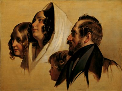 Friedrich von Amerling - Die Familie des Johann Graf von Majláth - 1603 - Österreichische Galerie Belvedere