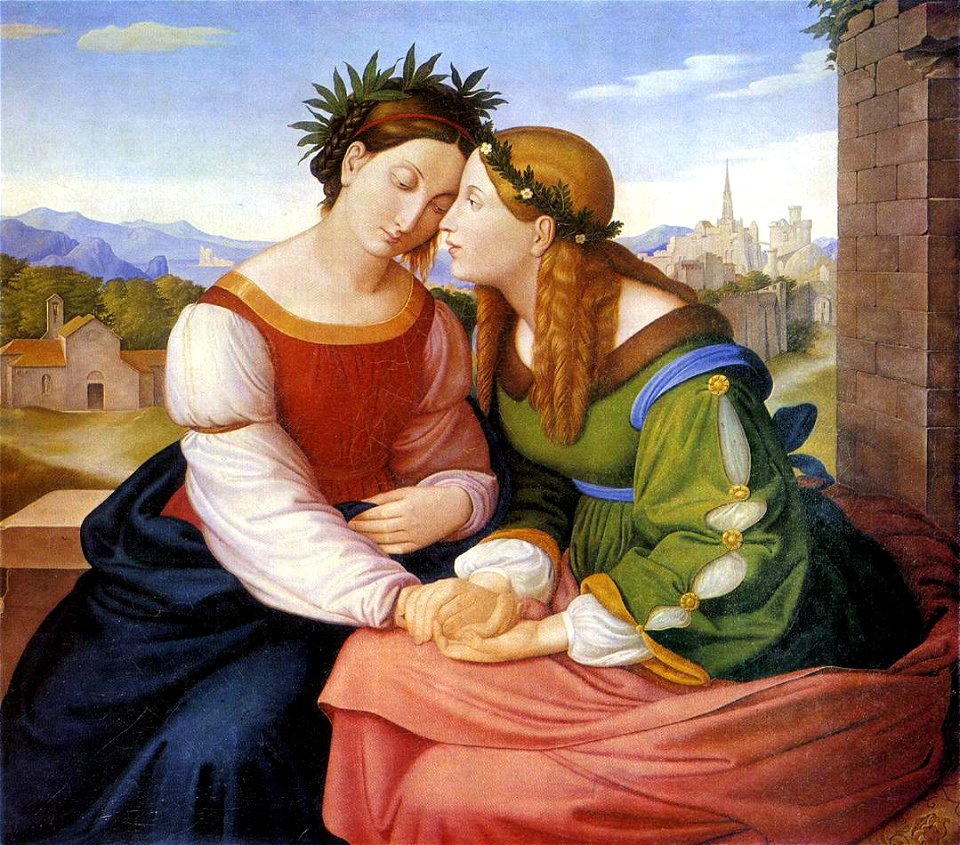 Friedrich Overbeck - Italia and Germania - WGA16793