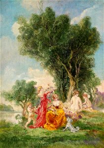 Friedrich Ernst Wolfrom Jungfrauen im Park