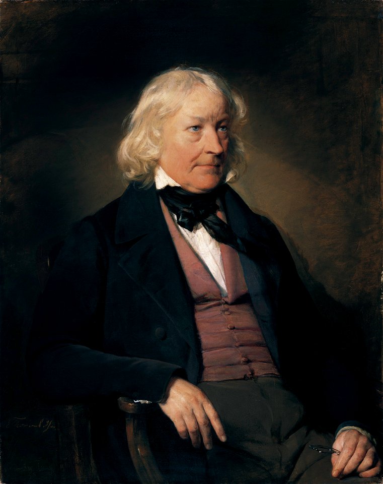 Friedrich von Amerling - Portrait of Bertel Thorvaldsen - 1843