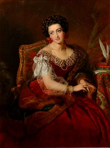 Friedrich von Amerling - Barbara Gräfin von Castiglione, 1858