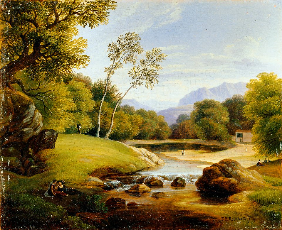 Friedrich Philipp Reinhold - Paar in Landschaft - 5471 - Österreichische Galerie Belvedere