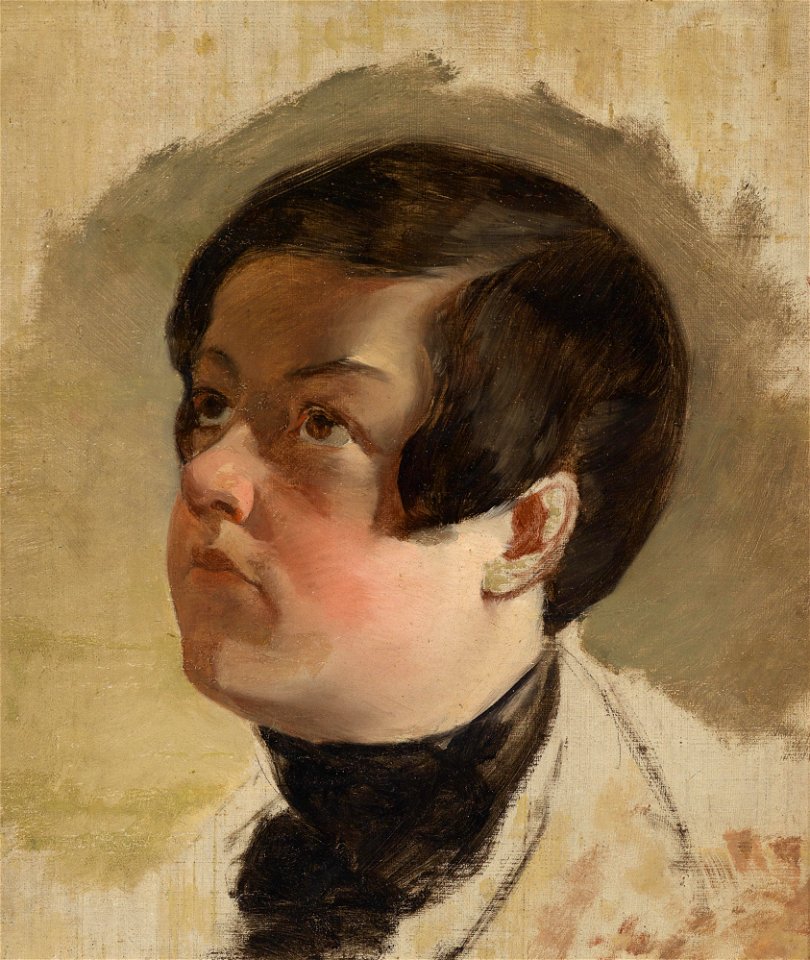 Friedrich von Amerling Studie zu einem Knabenkopf