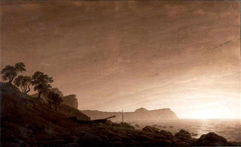 Caspar David Friedrich - Blick auf Arkona mit aufgehendem Mond