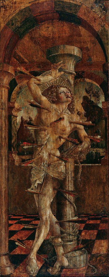 Friedrich Pacher - Hl. Sebastian (Innenseite) und hl. Sebastian (Außenseite) - 4953 - Kunsthistorisches Museum