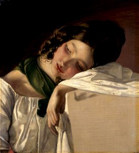 Friedrich von Amerling, 1834 - Jeune fille assoupie