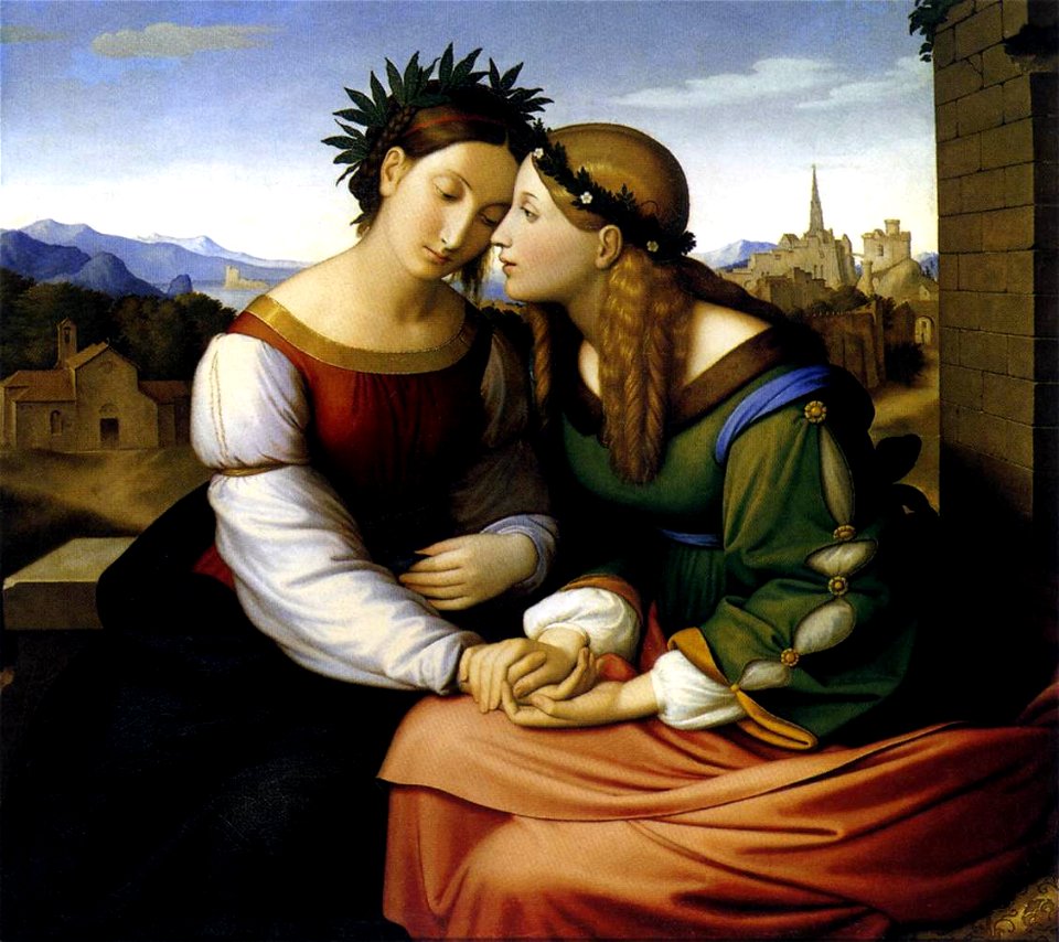 Friedrich Overbeck - Italia and Germania - WGA16792