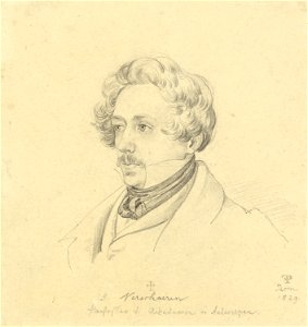 Friedrich Preller - Portrait of the Painter Jan Antoon Verschaeren