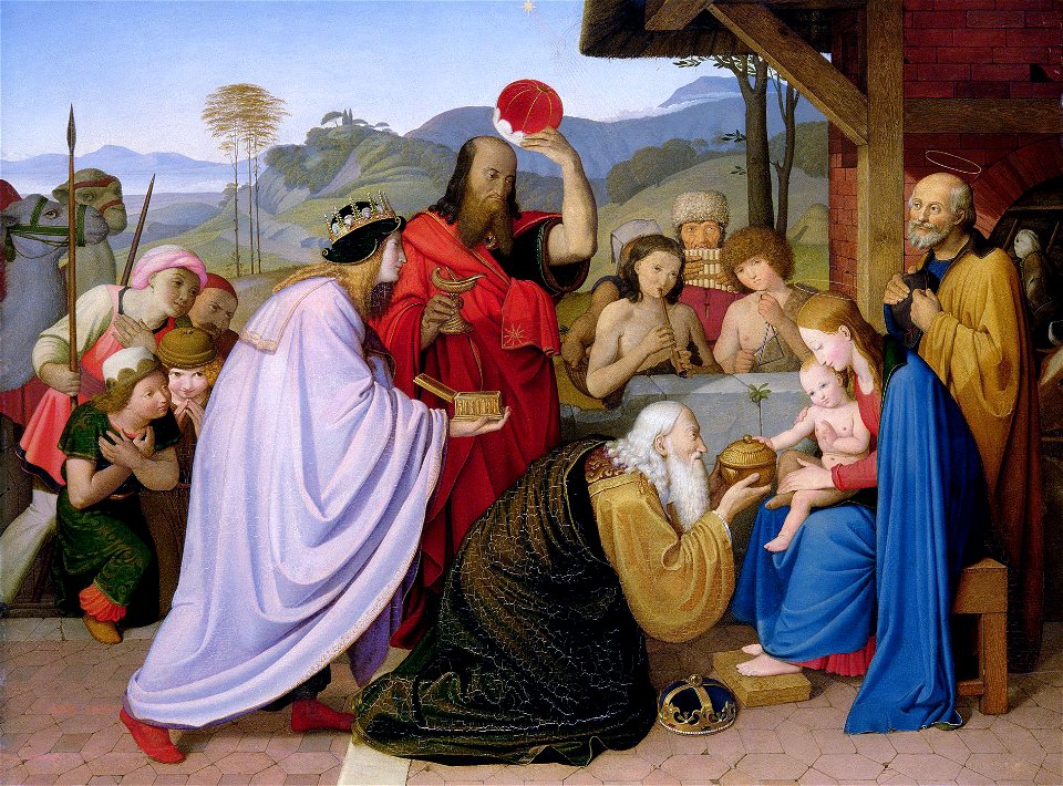 Friedrich Overbeck - Die Anbetung der Könige (1813)FXD