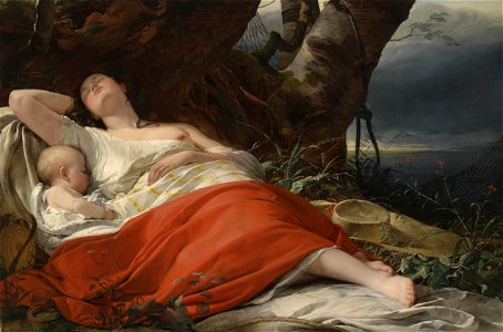 Friedrich von Amerling Schlafende Fischerin 1834