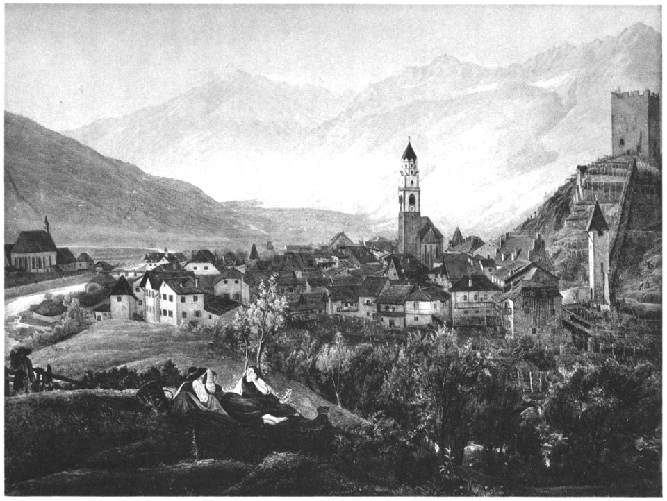 Friedrich Wasmann Blick auf Meran
