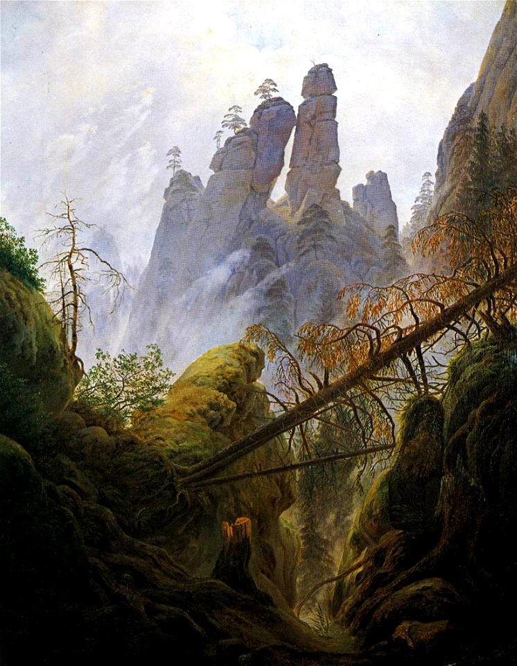 Caspar David Friedrich - Rocky Ravine - WGA8269