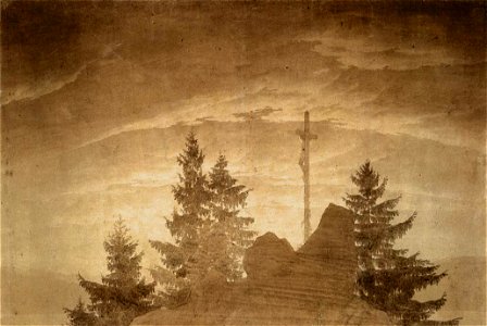 Caspar David Friedrich - Cross in the Mountains - WGA08296