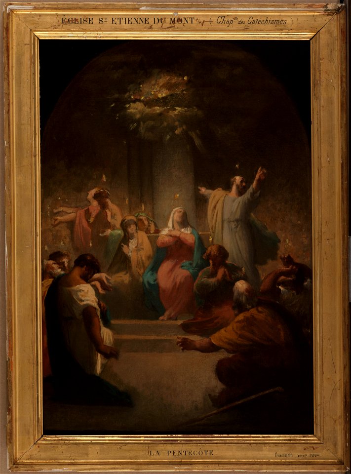 Félix Henri Giacomotti - Esquisse pour l'église Saint-Etienne-du-Mont , La Pentecôte - PPP4582 - Musée des Beaux-Arts de la ville de Paris
