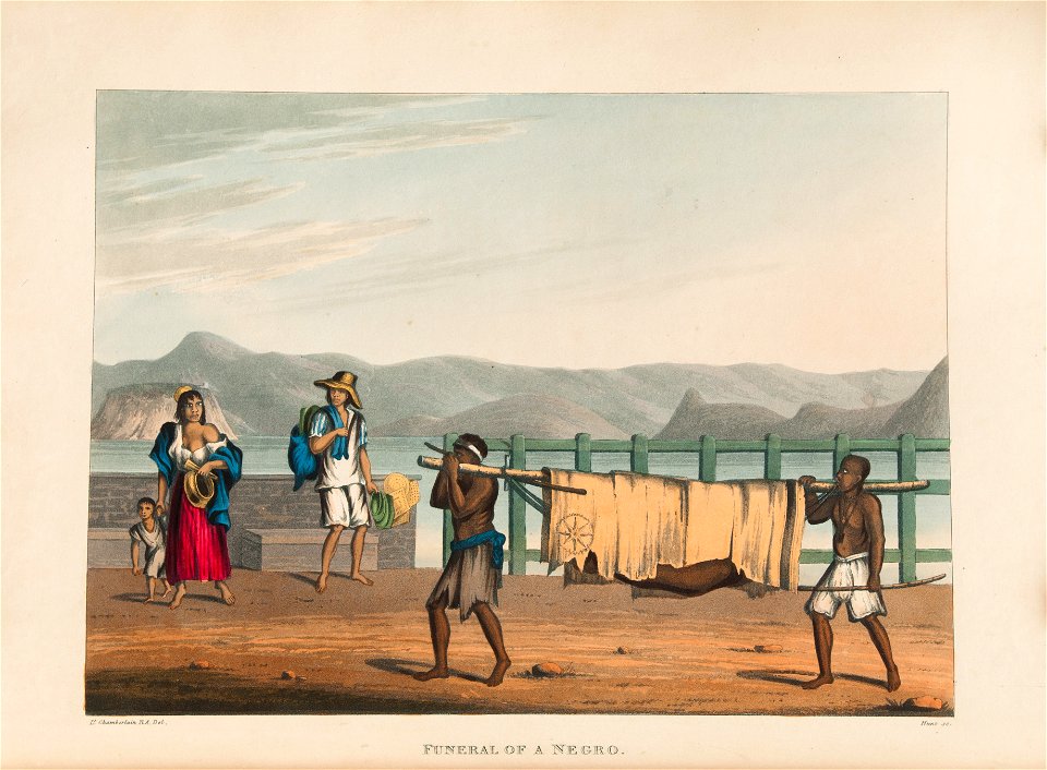 Funeral of a negro (2), da Coleção Brasiliana Iconográfica