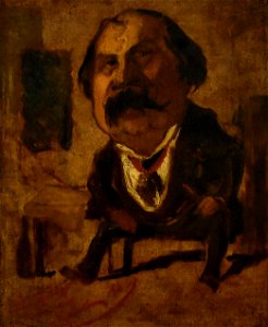 Félicien Rops (1833-1898) Portret van Gillart - Musée Félicien Rops Namen