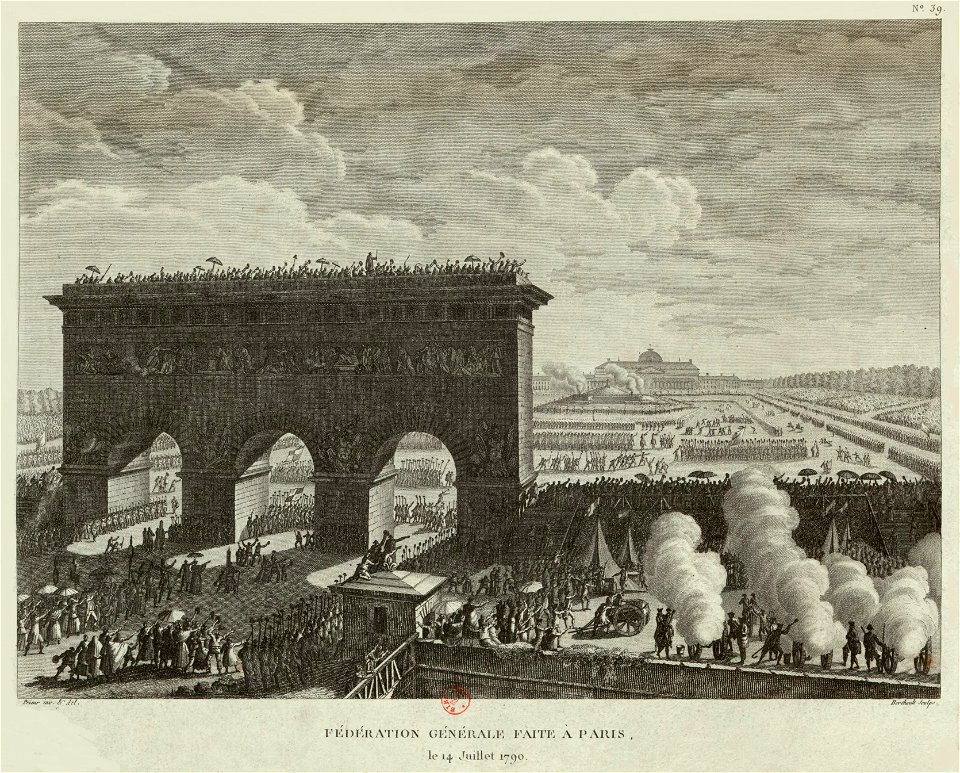 Fédération générale faite à Paris le 14 juillet 1790