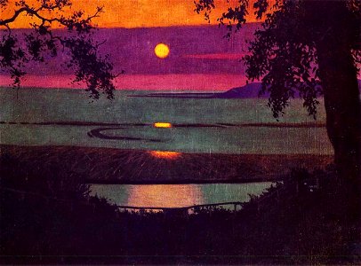 Félix Vallotton, 1918 - Coucher de soleil à Grasse