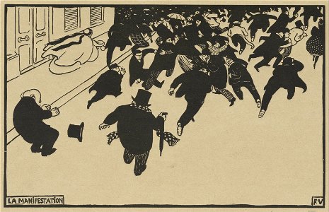 Félix Vallotton - La manifestation - Google Art Project
