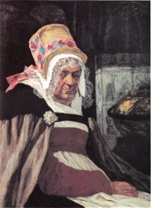 Félicien Rops - Tête de vieille Anversoise