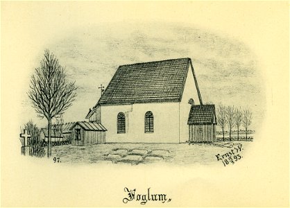 Fåglums kyrka 1893 (Ernst Wennerblad 1902)