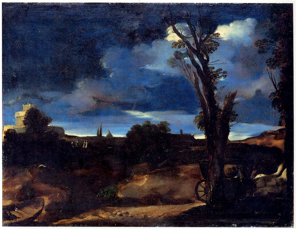 Guercino Paesaggio al chiaro di luna