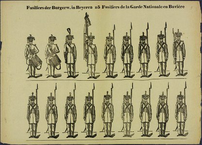 Fusiliers der burgerw. in Beyeren-Catchpenny print-Borms 0548