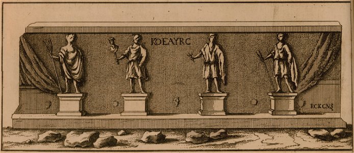 Fynerary stele from Ephesus - Bruyn Cornelis De - 1714