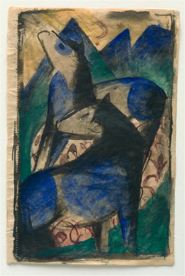 GUGG Two Blue Horses