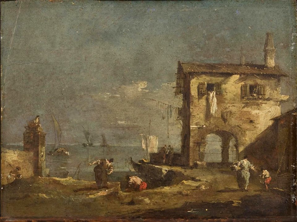 Guardi - Follower of - Venetian View, E1924-3-50