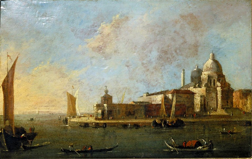 Guardi - Venice View of Santa Maria delle Salute and the Dogana, 497-1870