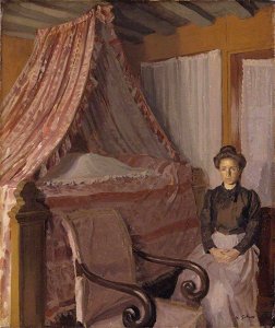 Harold Gilman (1876-1919) - French Interior - N05783 - National Gallery. Free illustration for personal and commercial use.