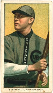 Harry Steinfeldt, Chicago Cubs, baseball card portrait LCCN2008675198