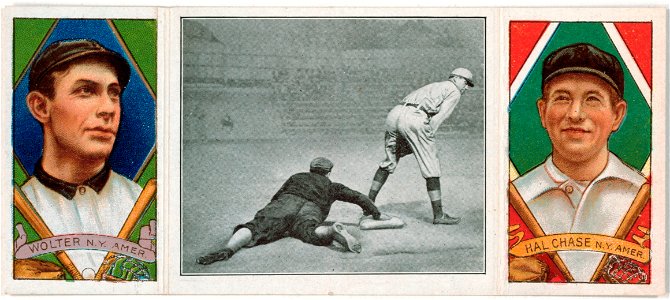 Harry Wolter-Harold W. Chase, New York Highlanders, baseball card portrait LCCN2008678430