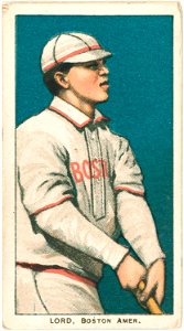 Harry Lord, Boston Red Sox, baseball card portrait LCCN2008676430