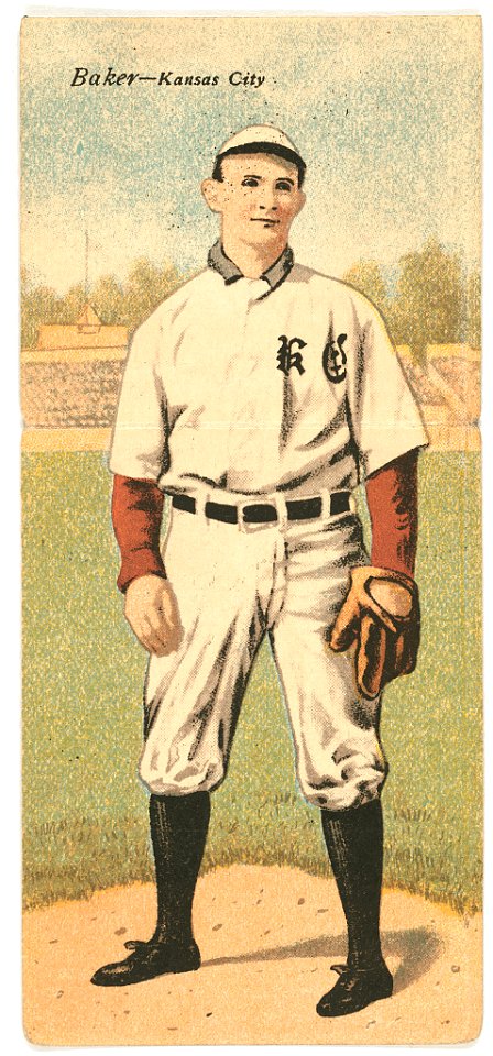 Harry Baker-Thomas Downie, Kansas City Team, baseball card portrait LCCN2007683899