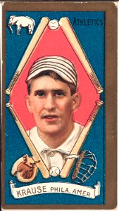 Harry Krause, Philadelphia Athletics, baseball card portrait LCCN2008677893