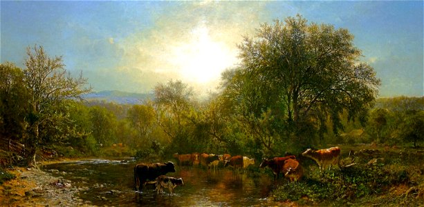 Cows Watering-James McDougal Hart-1865