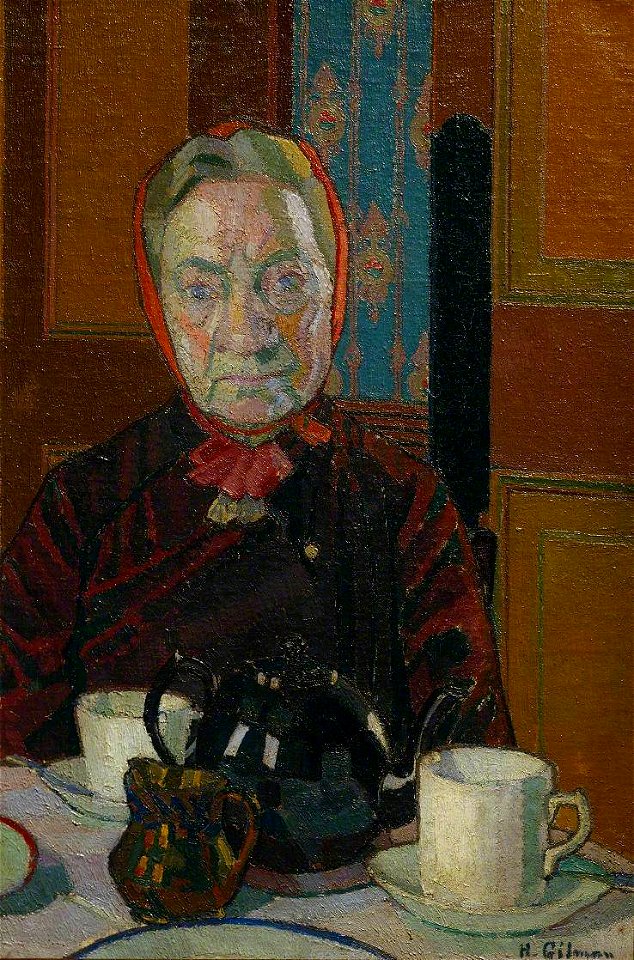 Harold Gilman (1876-1919) - Mrs Mounter at the Breakfast Table - N05317 - National Gallery