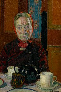 Harold Gilman (1876-1919) - Mrs Mounter at the Breakfast Table - N05317 - National Gallery