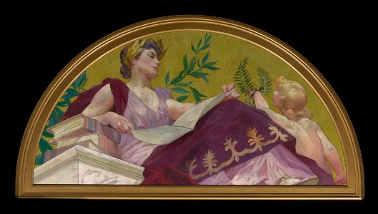 Harry Siddons Mowbray - Muse of Literature - 1926.103 - Yale University Art Gallery