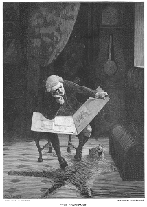 Harry Willson Watrous--The Connoisseur--c1883-1888--engraving by Timothy Cole 1917