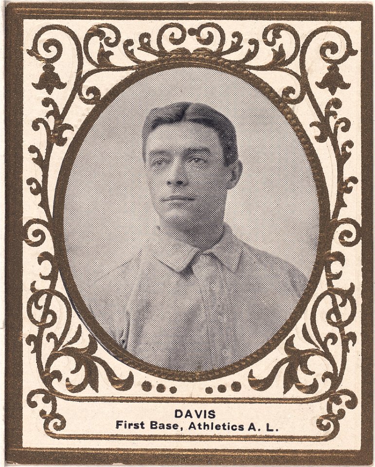 Harry Davis, Philadelphia Athletics, baseball card portrait LCCN2007683792