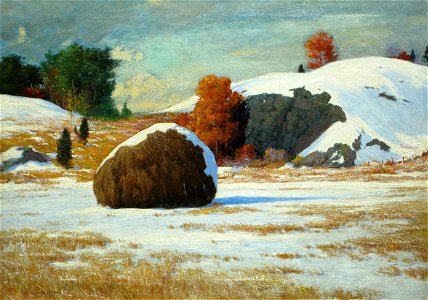 Early Snow, Rowley Marshes by George Wainwright Harvey