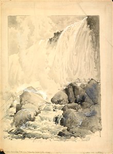 Harry Fenn - View of the American Falls, from below the Cave of the Winds - 1964-15.4 - Albright–Knox Art Gallery