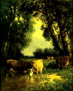 William M. Hart - A Quiet Nook - 1918.5.19 - Smithsonian American Art Museum