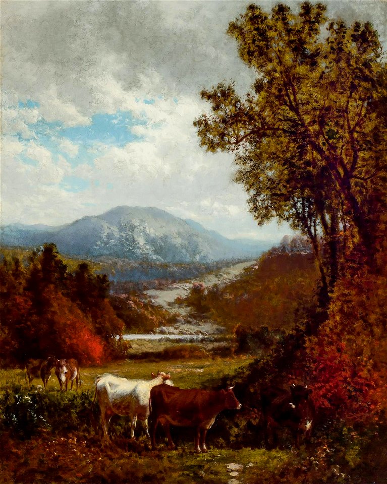 Mountain Landscape with Cows by William Hart