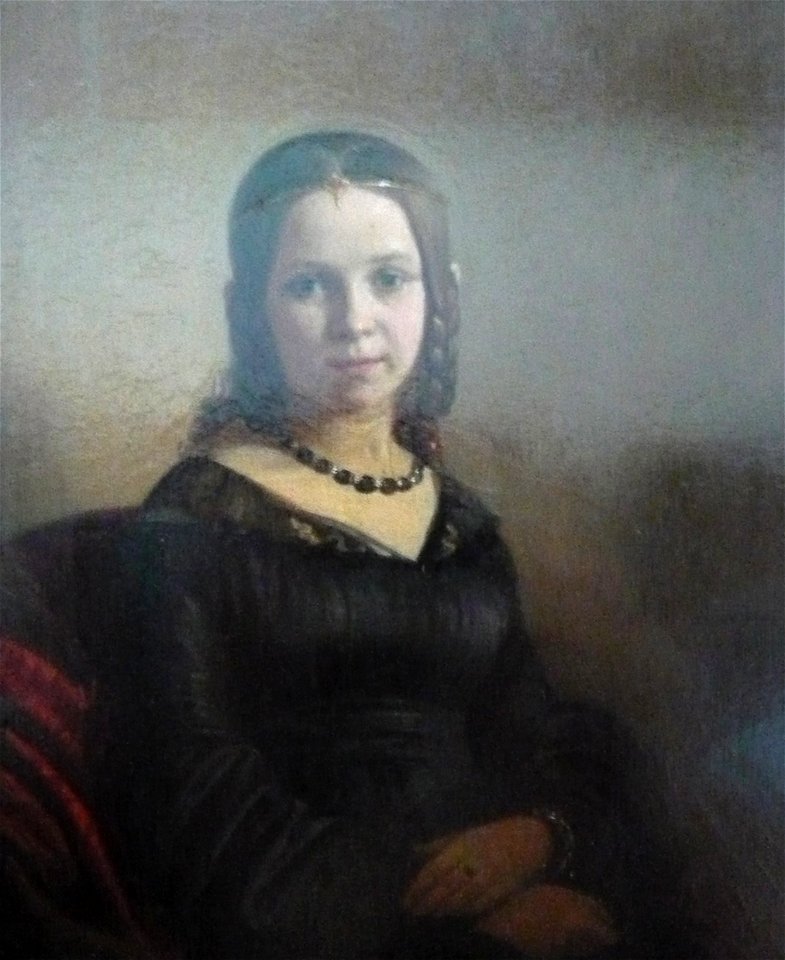 Emilie Preyer, geb. Lachewitz, gemalt von Johann Peter Hasenclever 1842