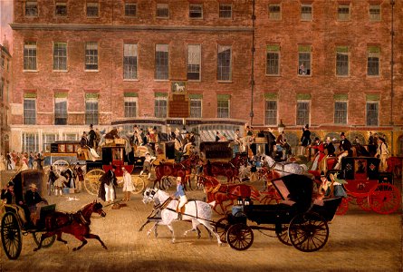 Hatchetts - the White Horse Cellar, Piccadilly by James Pollard