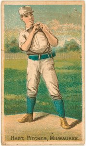 Hart, Milwaukee Team, baseball card portrait LCCN2007680721